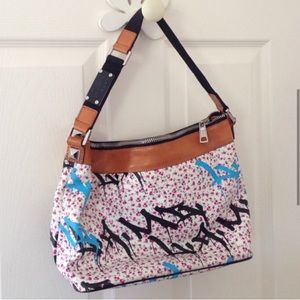 L.A.M.B. graffiti rose purse
